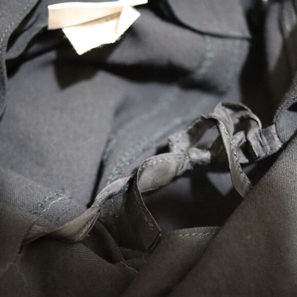 Dries Van Noten Vintage Black Belted Long Maxi Skirt Wool 42 - Picture 10 of 13